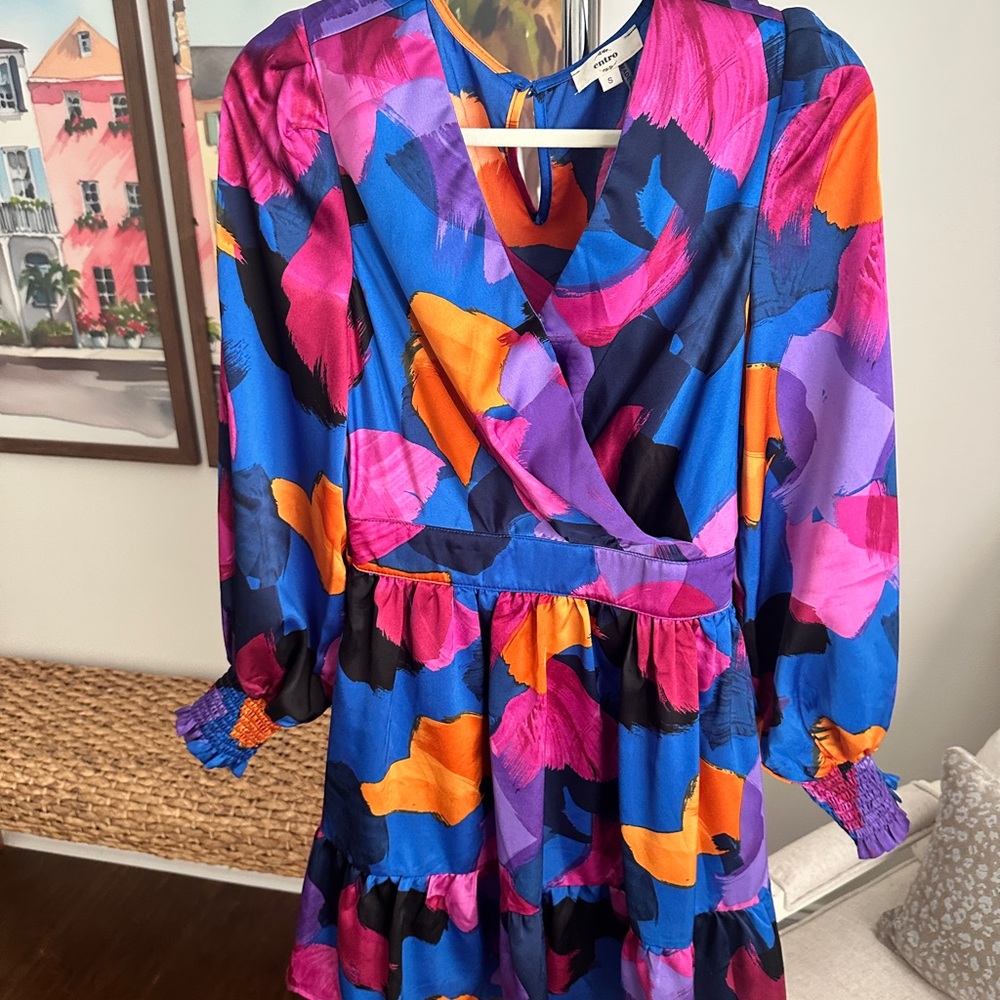 Entro Colorful Abstract Dress